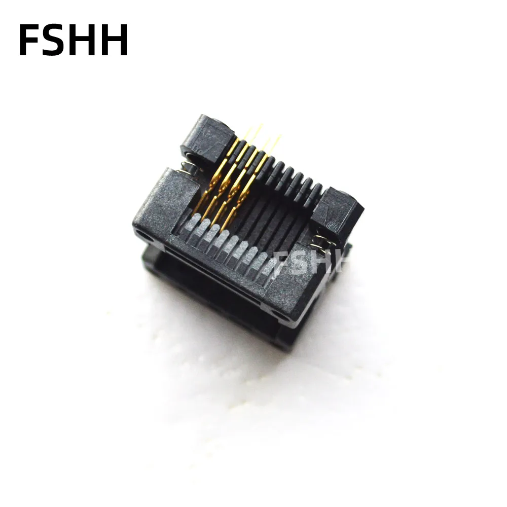 Тестовая розетка 208mil SOP8 SOIC8 SPI FLASH, широкий корпус, адаптер SOP8 к DIP8, шаг 1,27 мм ZY301A SA605B, адаптер программатора