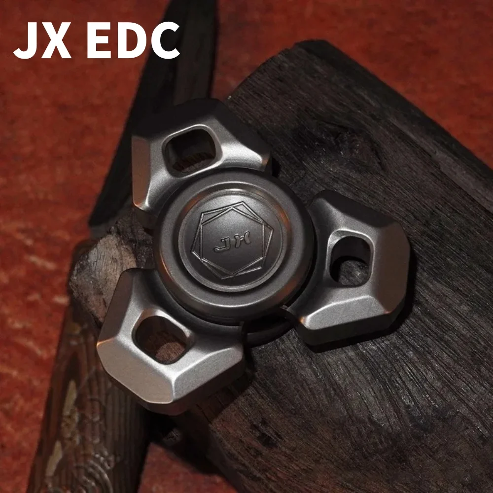 JX EDC Era Fidget Spinner Stress Relief Toy Three-Bladed Fidget Spinner Anxiety Relief Gadget Stainless Steel Gyro Adult