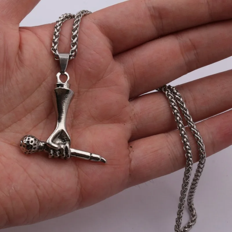 

microphone necklaceHiphop Fashion Holding a Microphone Pendant Men Necklaces Jewelry Retro Rock Singer Gift