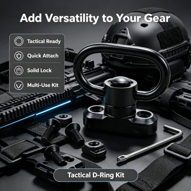 Mlok Rail Hobby Accessory Metal Floating Cup Swivel Loop Supports Single Double Point Sling Flexible Connection And Adjustment