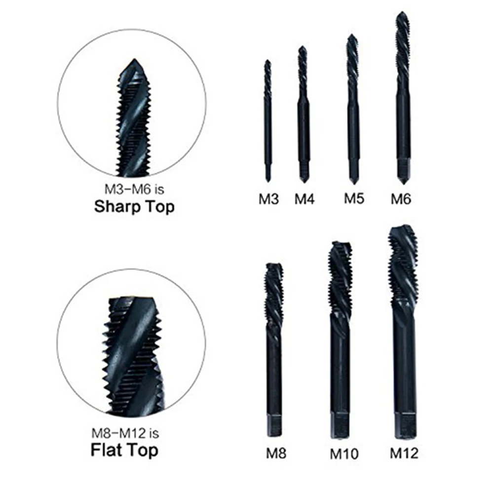 1pc HSS Machine Thread Metric Plug Tap Drill Bits M5 M6 M8 M10 Nitriding Spiral Metric Plug Tap Thread Tap Hand Tools