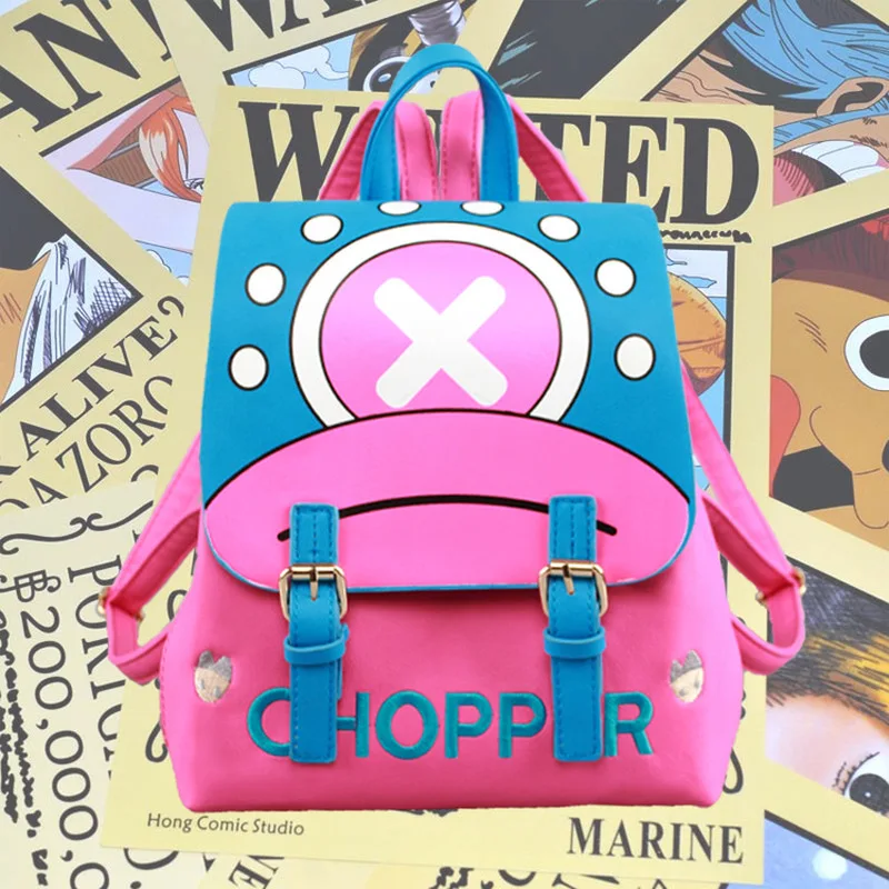 Anime One Piece Tony Tony Chopper Totoro Manga Student School Bag Backpack Shoulder Bag Cosplay Anime Peripherals