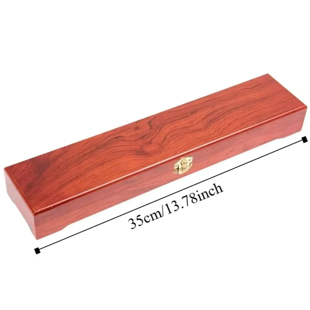 Retro Wooden Jewelry Box Vintage Storage Box Vintage Trinket Case Elongated Design Ethnic Jewelry Packaging Box