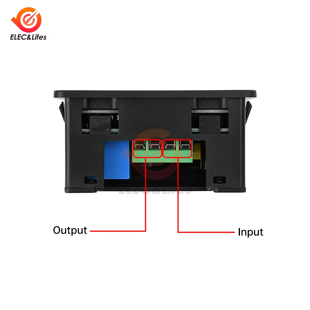 W3050 1.37 inch LCD Display Microcomputer Time Controller AC 110V 220V Dual Digital 0000~9999 Seconds Time Delay Switch