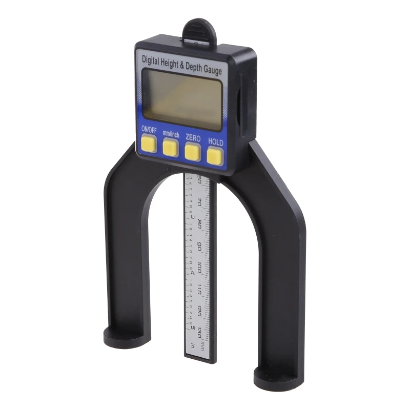 Digital Depth Gauge Digital Height Depth Measuring Tool for Trimmer Router Woodworking Milling Cutter Table Saw Large