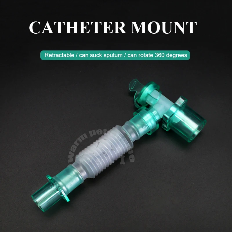 1pcs/2pcs/12pcs Catheter Mount Extension Tube Double Swivel Elbow Use Anesthesia Breathing Circuit with Gas Sampling Port