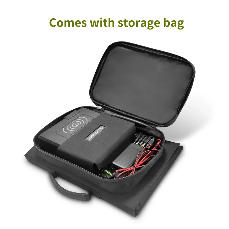 ALLPOWERS Solar Powerbank 41600mAh 200W Portable Powerstation with Solarpanel 60W，DC,USB,USB-C Output  for Camping Laptop