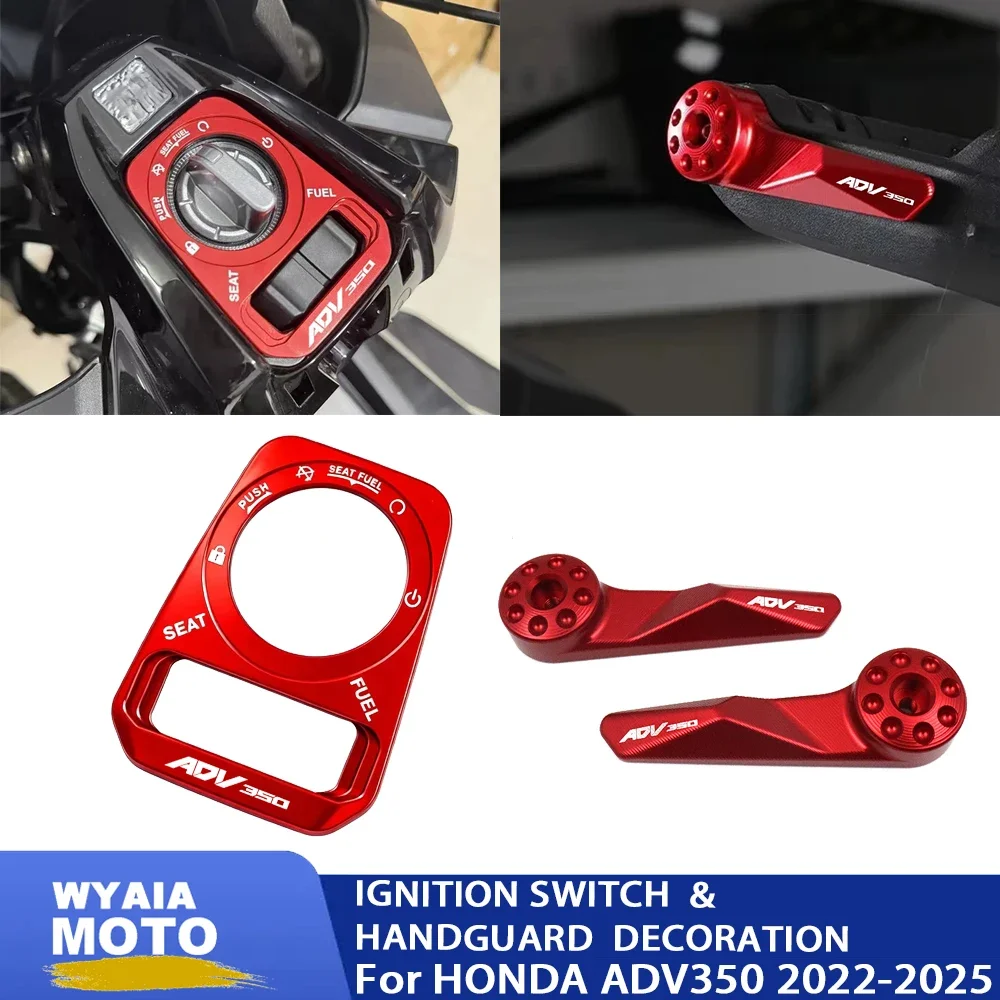 

For HONDA ADV350 350ADV 2022-2025 Motorcycle Key Hole Decoration Cover‌ Handguards Decoration Lid Lgnition Switch & Handguard