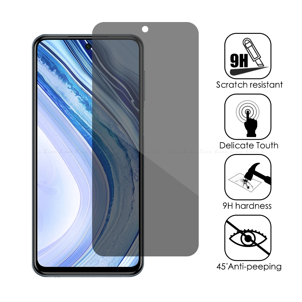 Privacy Tempered Glass For Xiaomi Poco C55 C3 X4 F4 F3 F2 M2 X5 M3 M4 M5s X3 GT Pro X2 Screen Protector Anti Spy Peeping Film