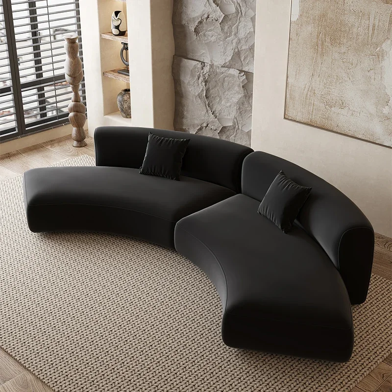 Clothing store, beauty salon, reception sofa, combination hall, office lounge area, curved sofa