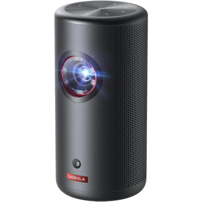 

Capsule 3 Laser Projector, Upgraded with TV and Official Netflix, Mini Smart TV Projector with Wi-Fi, Outdoor Portable