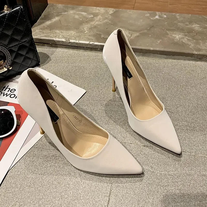 2024 New Shoes Suede Woman Pumps New High Heels for Women Office Shoes Fashion Stiletto Heels Women Basic Pump 34-43Plus Size1