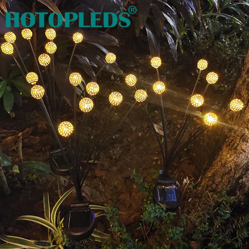 

2PCS 8Heads Dolar Lights Outdoor IP65 LED Swing Firefly For Outdoor Courtyard Garden Decoration Lawn String Park Scenic Spot