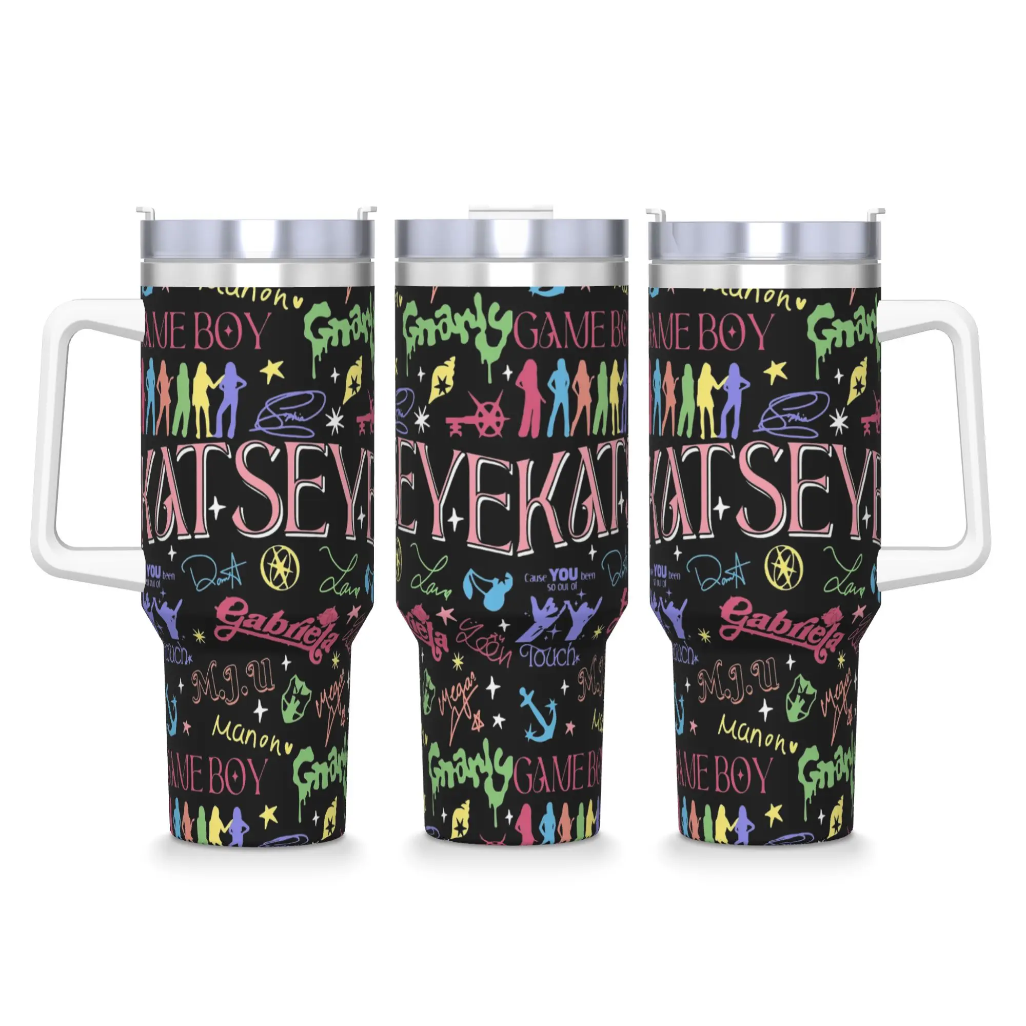 

Stainless Steel Tumbler Katseye Kpop Girl Group Thermal Mug Keep Heat Hot Drinks Car Mugs Travel Water Bottle