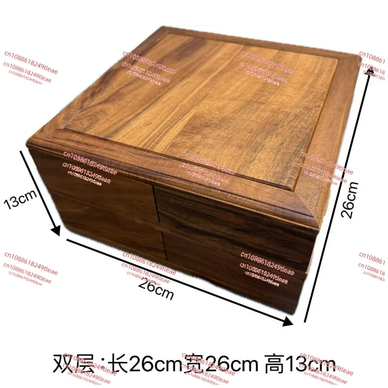 الجوز لوبان آلية دوارة صندوق تخزين الشاي مجموعة مجوهرات سوار Wenwan تخزين الجوز