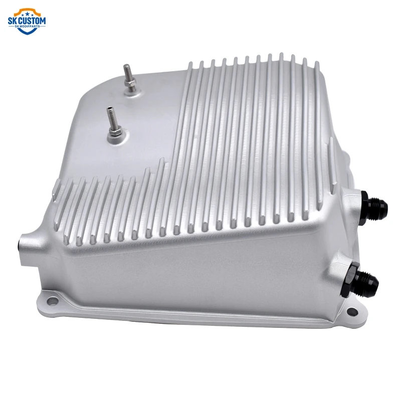 SK CUSTOM Transmission Oil Pan For Volkswagen Audi Golf MK5 MK6 DSG 6 Speed Gearbox All Aluminum Alloy Oil Pan DQ250 02E325201D