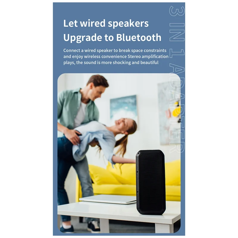 1 セット車の Bluetooth 5.3 オーディオアダプタ Aux Bluetooth レシーバートランスミッター TF カード再生スリーインワン ABS