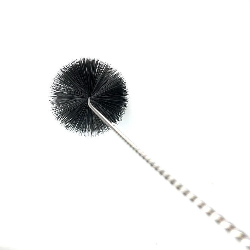 Chimney Cleaning Tool 2 Meter Long with Nylon Bristle Brush Head 15 Centimeter Wide for Chimney Pipe and Furnace Tube Cleaning