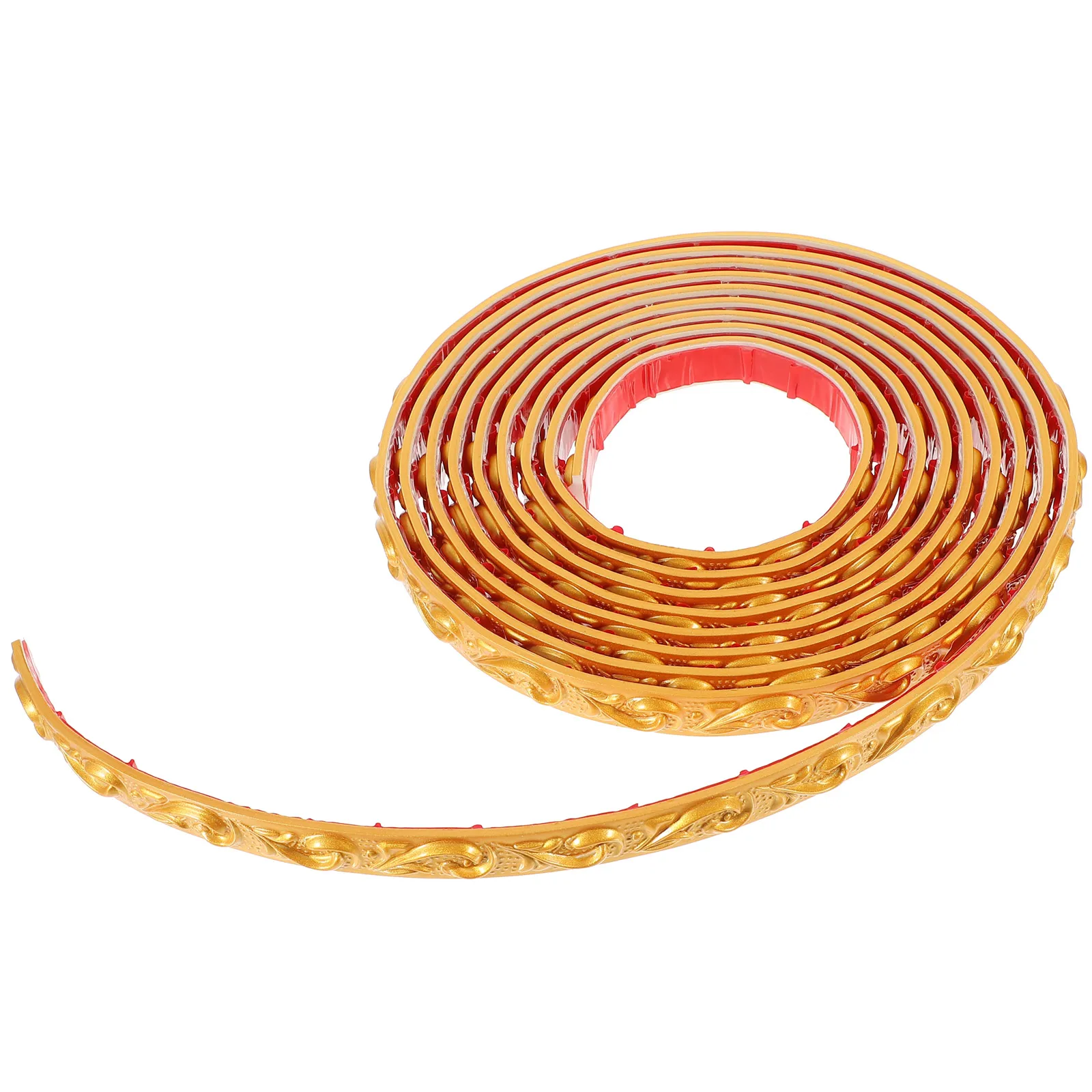 PVC製粘着式ピールアンドスティックトリムロール、コーナーウォールエッジフレキシブルモールディングストリップ、カット可能、簡単装飾、家庭・オフィス用