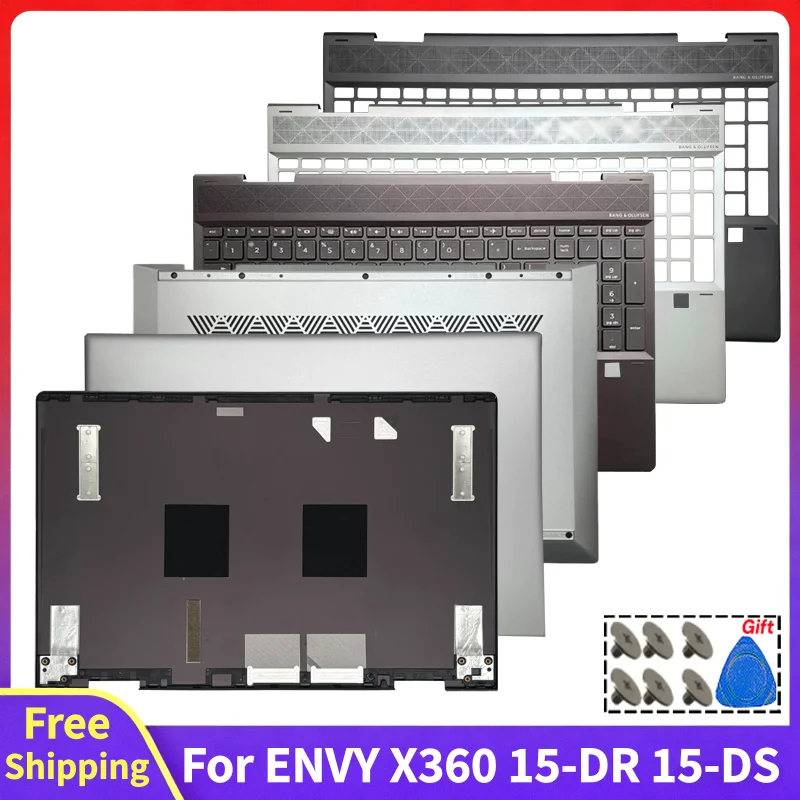 For ENVY X360 15M-DR 15-DR 15-DS 15M-DS TPN-W142 New Replace LCD Back Cover Rear Lid Top Case Front Bezel Palmrest Bottom Case