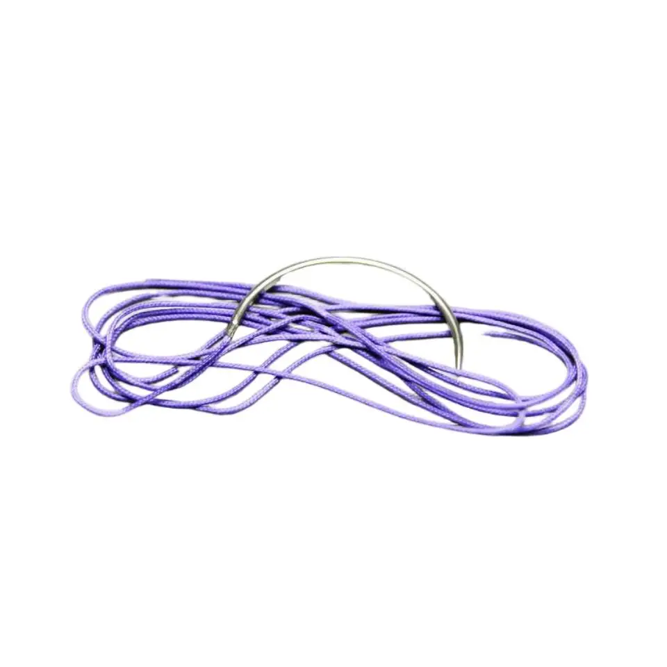12 Pcs 4/0 19mm 3/8 Circle Dental Surgical Sutures Medical Sterile Silk Braided Nylon Polyglactin 910 Thread Needle Reverse Cut