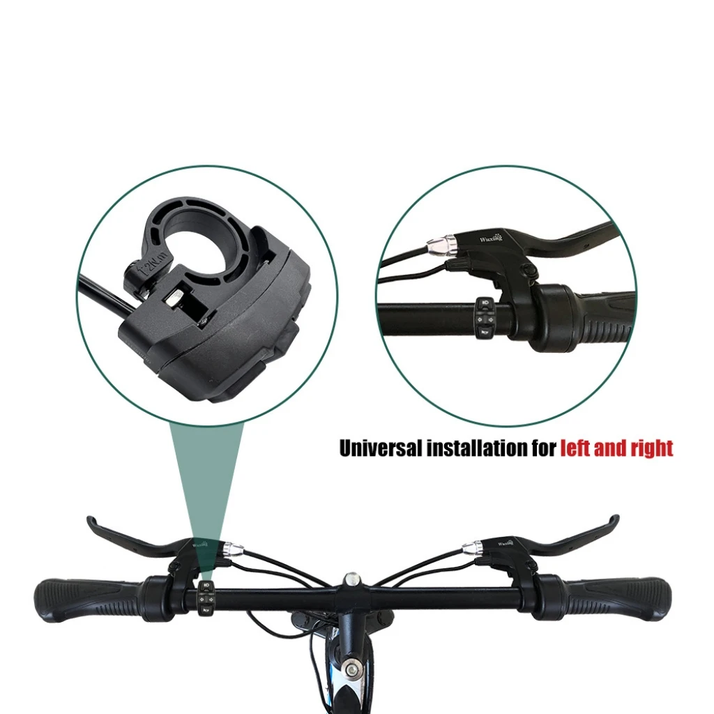 3-in-1 Electric Bike Switch: Headlight Turn Signal Horn Control 36V/48V ON/OFF Waterproof ON/OFF Control Switch for E-Bike