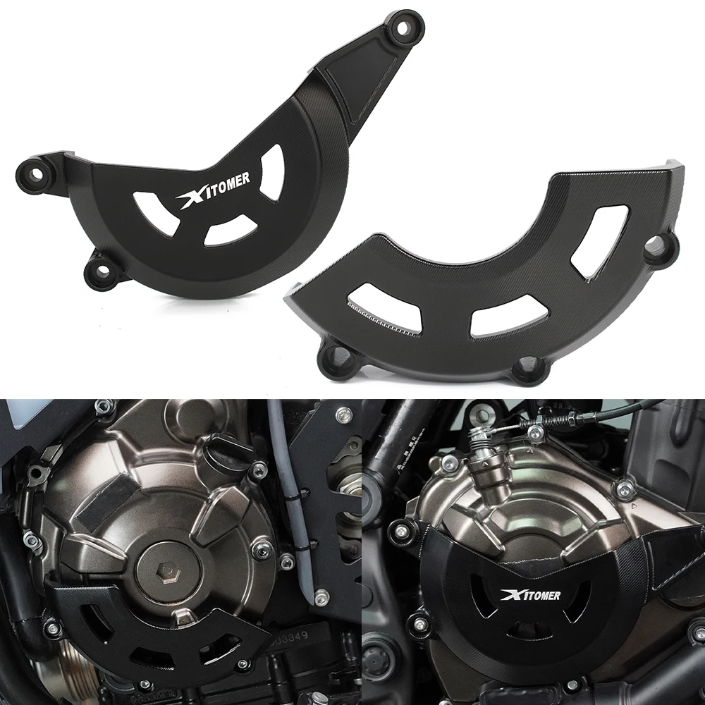 

Clutch Engine Cover Guard For Yamaha FZ-07 XSR700 MT-07 Tenere 700 XTZ690 Motorcycle Left Right Engine Stator Protection Cover