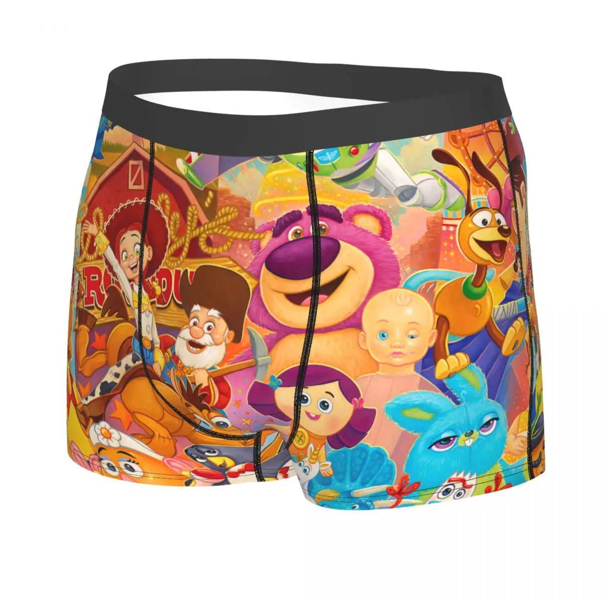 Male Cool Cartoon Toy Story Pattern Underwear Boxer Briefs Soft Shorts Panties Underpants