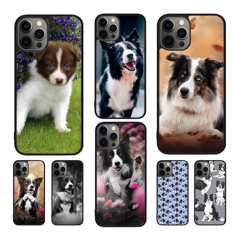 Cartoon Border Collie Mobile Phone Cases Cover For iPhone 16 15 14 12 13 mini 11 Pro MAX apple 6 7 8 Plus SE2020 Coque