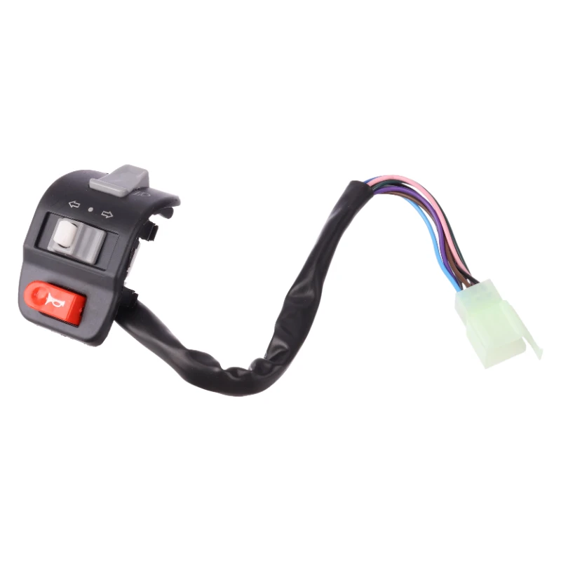 Interruttori moto Pulsante clacson Indicatore di direzione Fendinebbia elettrico Inizio manubrio Interruttore controller Sinistra Destra per Yamaha 100 125cc