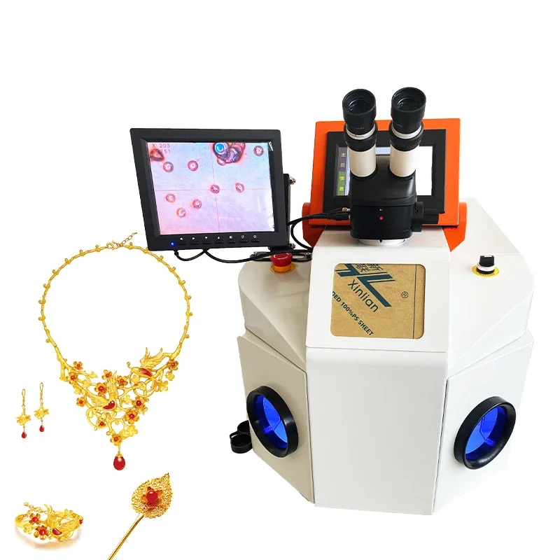 200W Portable Jewelry Laser Welding Machines CCD Gold Spot Welder Equipments