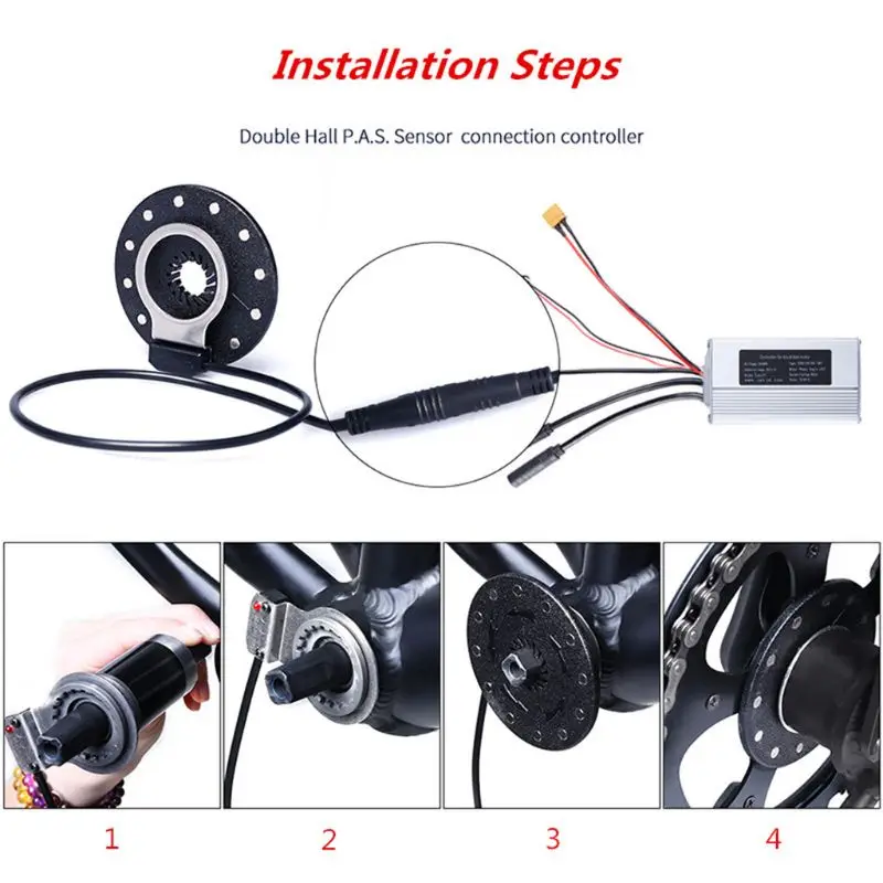 Bike Power Pedal Assist Sensor Cycling Parts 12 Magnets Bike Electric Bicycle Pedal Sensor Bicycle Repair Hardware Tools