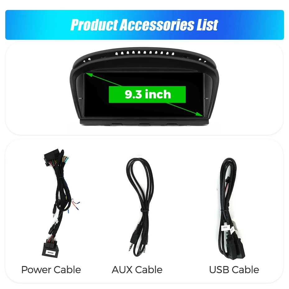 MEKEDE On-Board-Mediaplayer mit Linux und Touchscreen für BMW Serie 3/5 (E60, E61, E62, E90, E91, E92, E93) - CarPlay-freie, Thread-fähige Haupteinheit, Android Auto und Mirror Link, unterstützt Rückfahrkameras mit 1080p-Auflösung. – Detail 6
