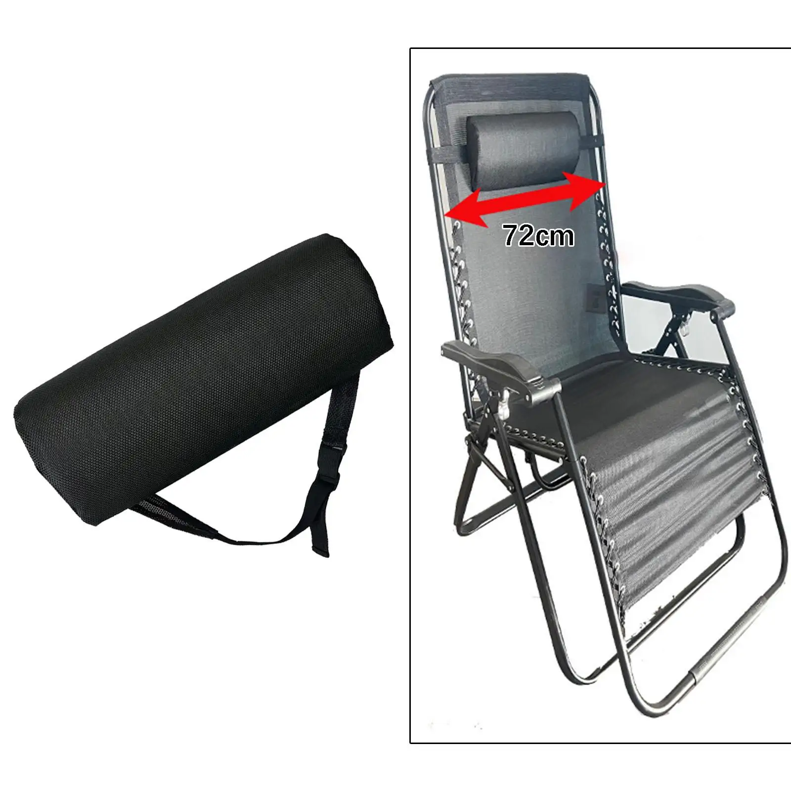 Head Resting Pool Beach Chairs Folding Chair Headrest Pillow Textilene Breathable Cushion for Outdoor Lounge Furniture Comfort