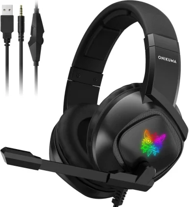 ONIKUMA K19 Gaming Headset Bedrade Noise Cancelling Stereo Hoofdtelefoon Met Microfoon 3.5mm Audio Voor PC Laptop Computer Console Gamer
