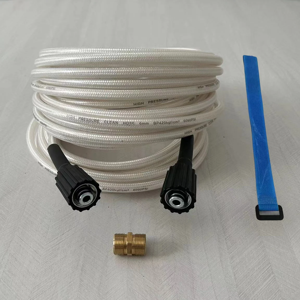 Pressure Washer Hose Cold Water Use M22 14-15mm Brass Thread Replacement Hose Cord Pipe Car Water Cleaning Extension Hose