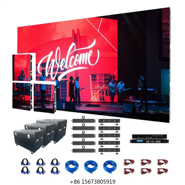 

Уличный светодиодный экран HD 1.64x1.64 фута P4.81 P3.91 для аренды, видеостена, светодиодный экран для сцены