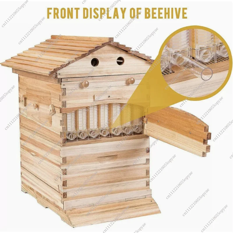 Automatic Flow Beehive Kit Complete Bee Hive Box with Honey Frames Beekeeping Equipment