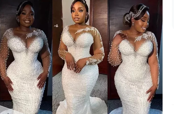 Foreign Trade Wedding Dress Wholesale African Cross-border Bride Wedding Fish Tail Manufacturer Source