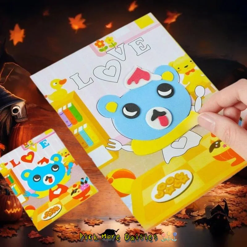 Универсальная головоломка с мультяшными животными; 10/20 шт; Детская игрушка-наклейка из пенопласта EVA «сделай сам»