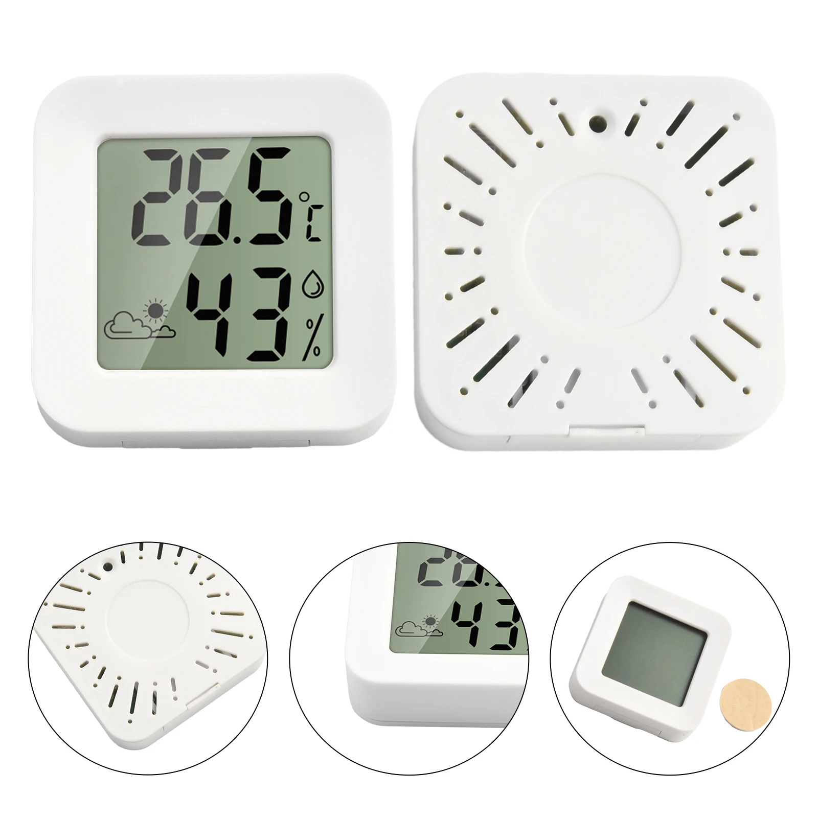 Room Thermometer Guitar Room Kitchen Humidity Meter Temperature Measurement Thermohygrometer Humidity Measurement