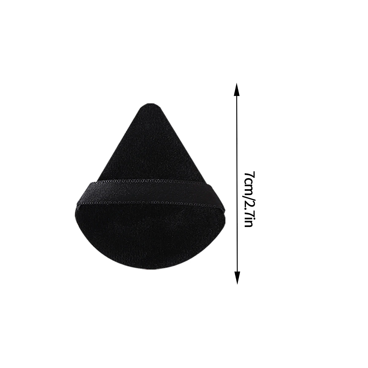 6PCS best-selling black triangular powder puff, suitable for both dry and wet use, an easy tool to create flawless base makeup