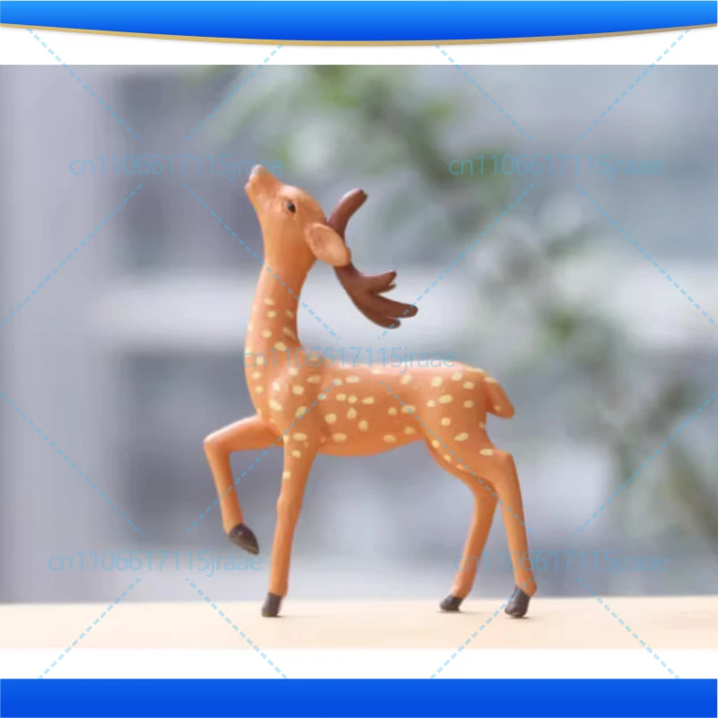 Miniature Deer Realistic Elk Figurine Woodland Animal Figurines Desktop Model Collection Party Favors Educational Learning Toys