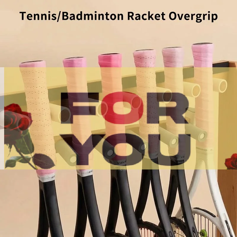 【OD】Pink Tones Anti-slip Tennis Overgrips Tacky Feel Badminton Racket Grips Tennis Racket Sweatbands Absorbed Wraps Tapes Gri