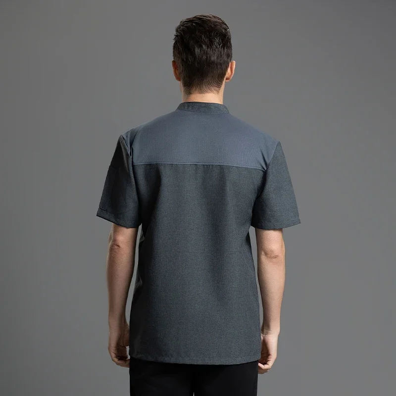 Vêtements de travail pour Restaurant, salopette de Chef, veste de boulangerie, costume de café pour hommes, vêtements d'hôtel, uniforme de cuisine professionnel à Double boutonnage