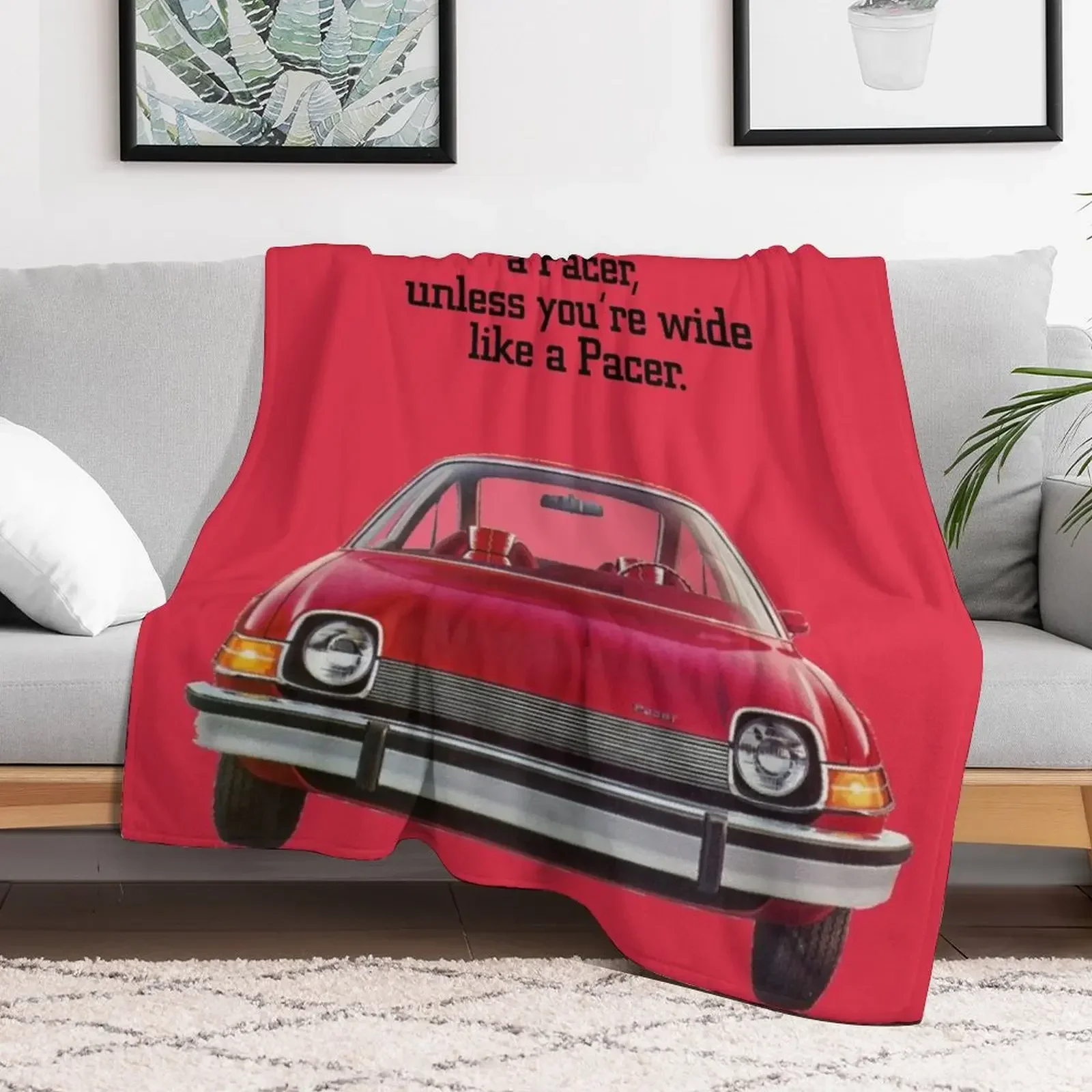 AMC PACER Throw Blanket Cute Soft Plaid Blankets