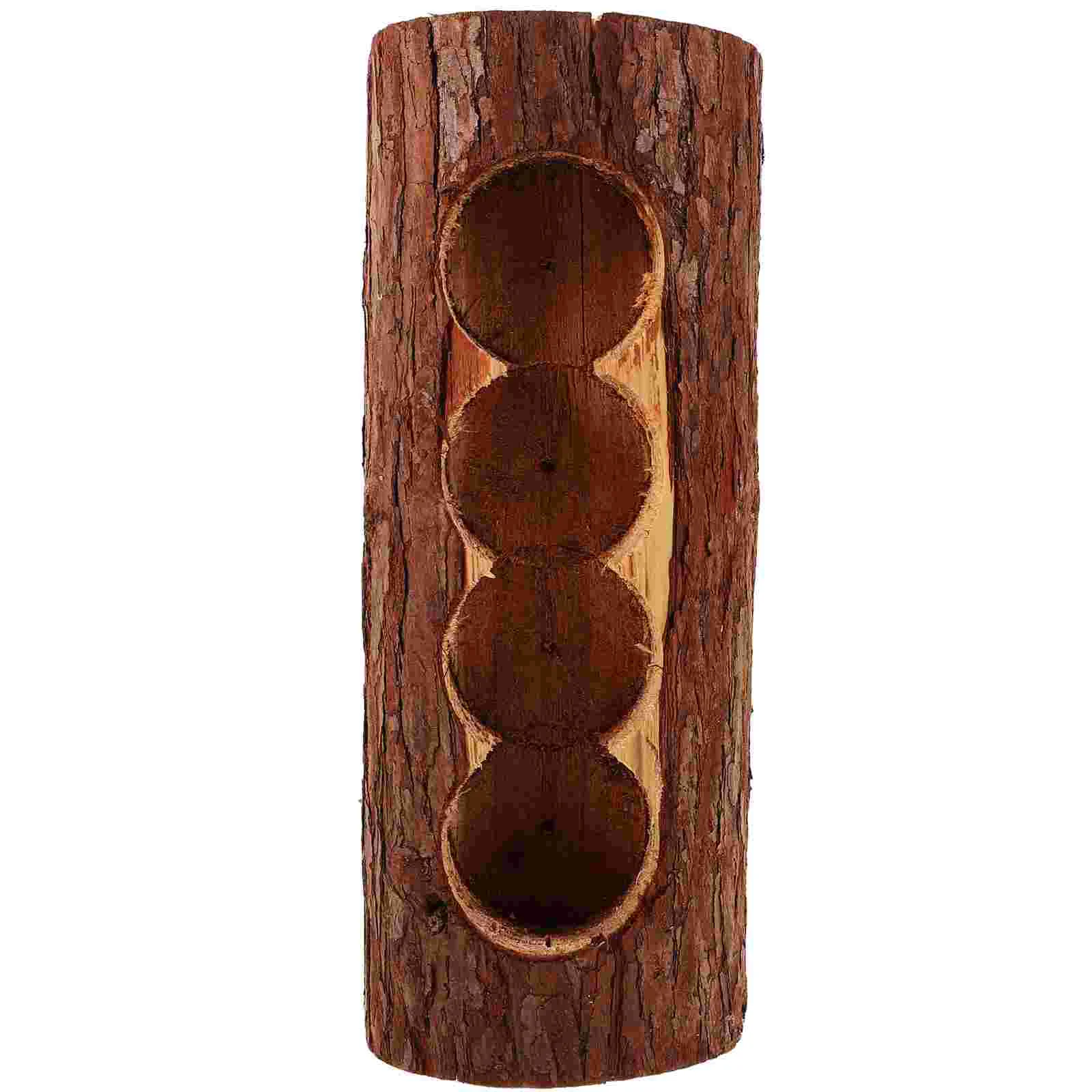 

Wooden Pile Flowerpot Decorative Decoration Stand Succulent Plant Potted Planter