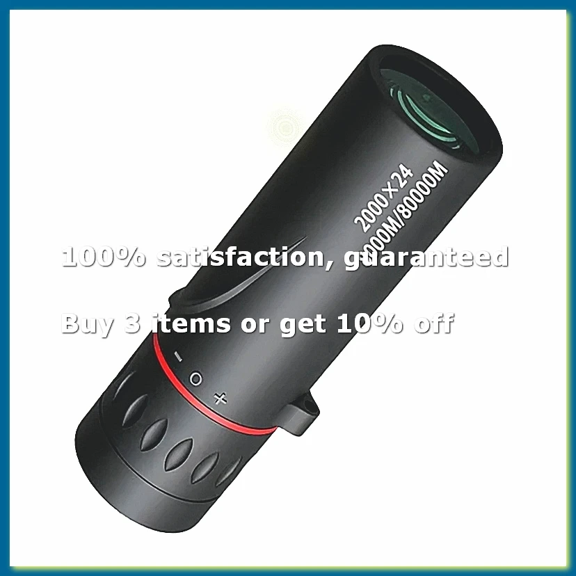 HD Monocular Telescope 2000x24 Portable Mini for Outdoor Camping Birdwatching