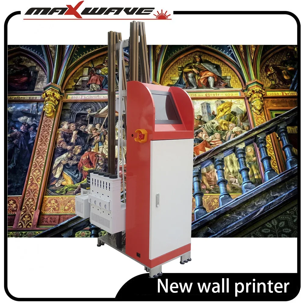 Papel Tapiz Para Pared Moderno Wall Printer Machine 3D Printer Tile UV Wand Inkjet Wall Painting Machine