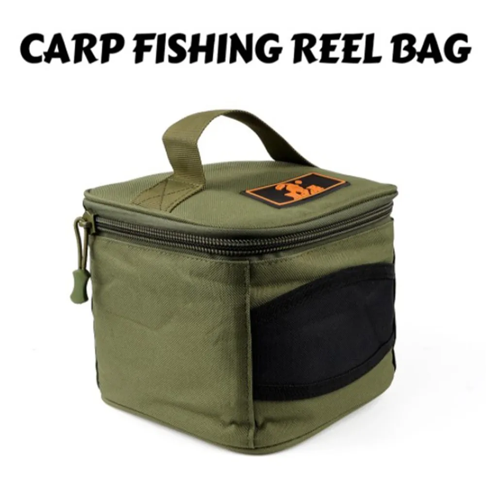 

High Quality Fishing Reel Storage Bag Waterproof Reel Lure Gear Carrying Case Oxford Cloth Pach For Pole Cups Feeders